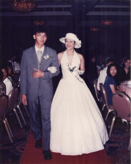 Mr Chin Choon Kean and Ms Reeny Kosman's first wedding.
