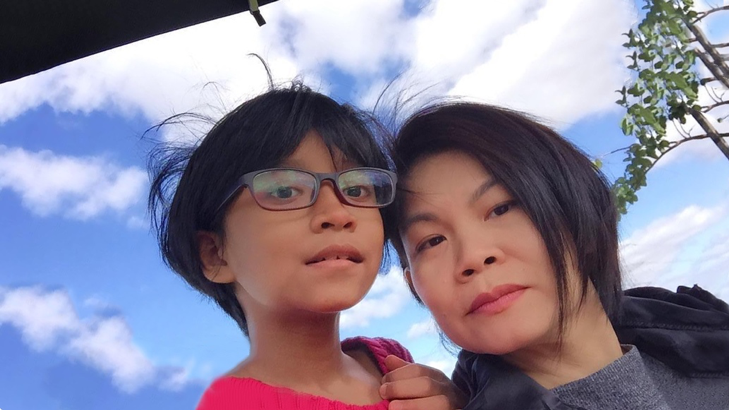 Mrs Samantha Chua and her daughter Izzy who has autism. 