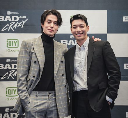 Lee Dong Wook and Wi Ha Jun at Bad and Crazy press conference