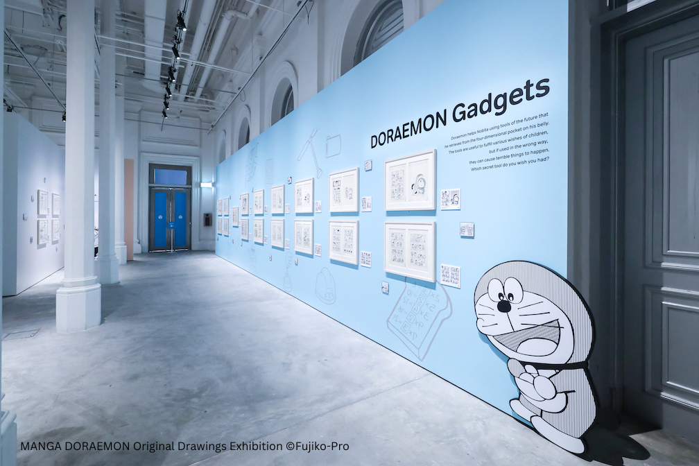 Gallery overview of the MANGA DORAEMON Original Drawings Exhibition