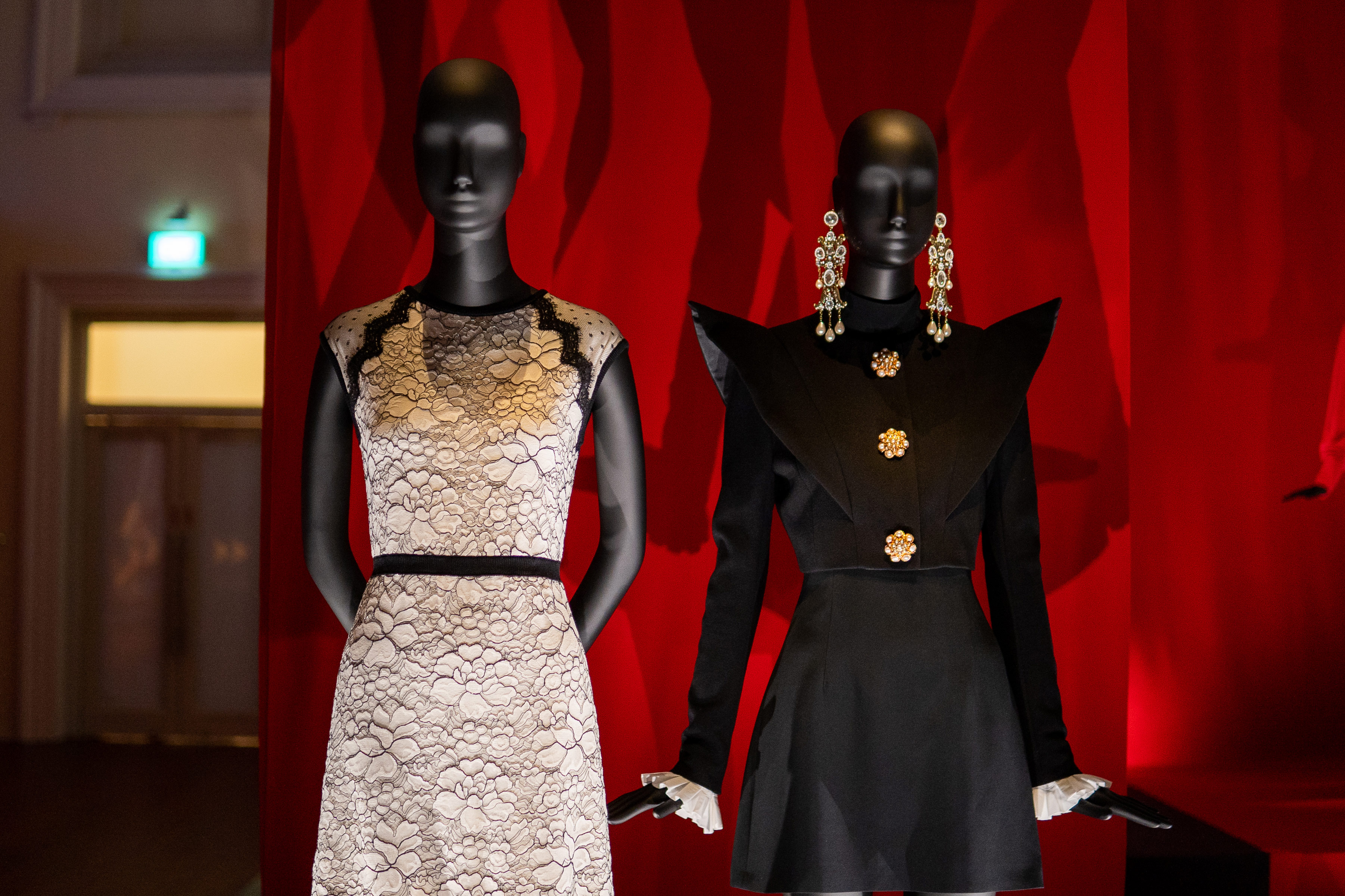 The dress on the left was worn by Emma Watson and the dress on the right was featured in the hit Netflix drama series, Emily in Paris which was worn by Lily Collins.