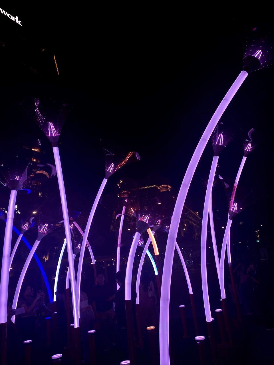 At Trumpet Flowers, festival-goers can experience creating a one-of-a-kind floral symphony as they engage with the interactive keys that control the towering musical and light instruments.