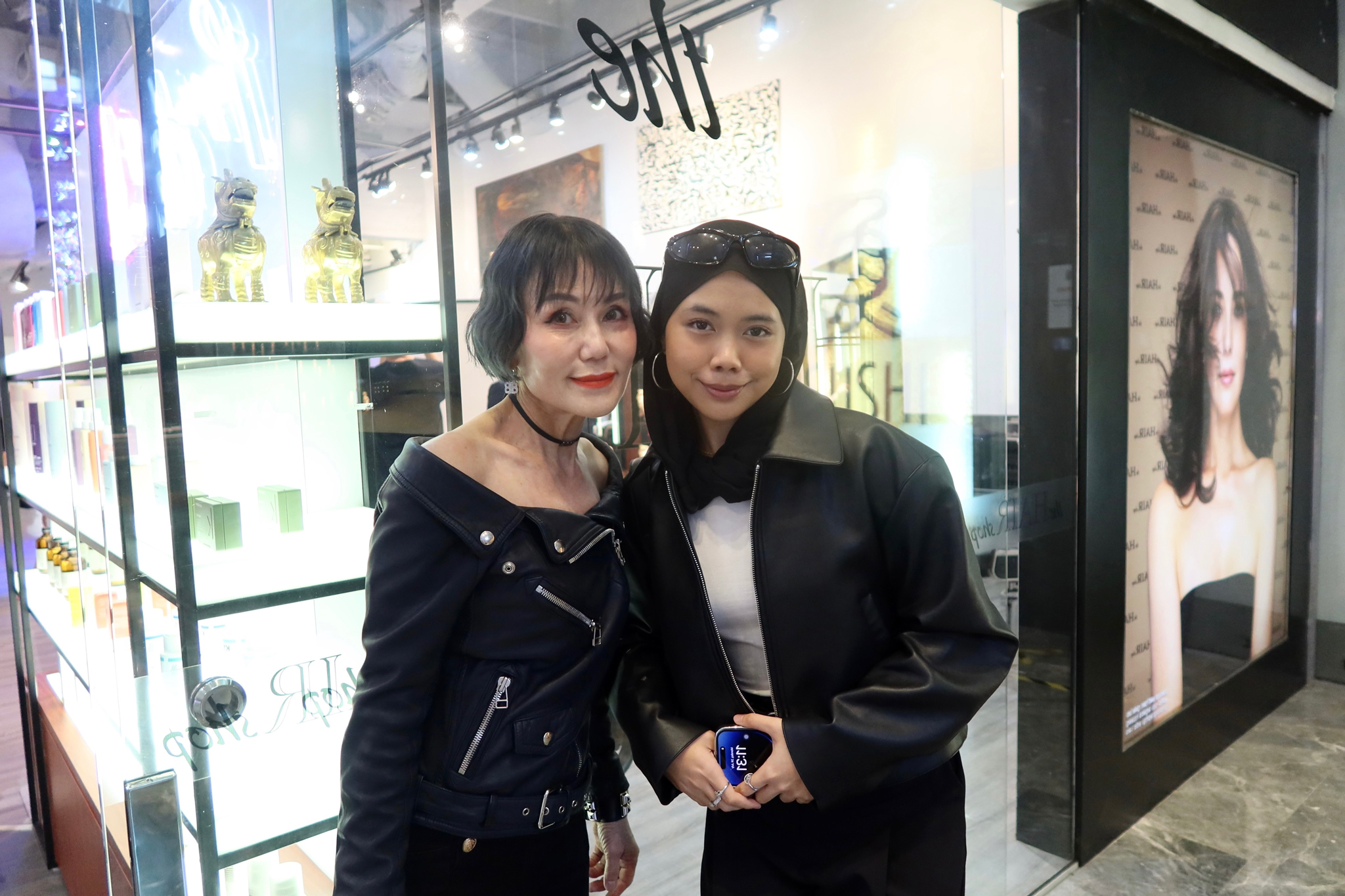 Gina Lau, 63, The Hair Shops Creative Director (left), shared some of the highlights of her career with me.